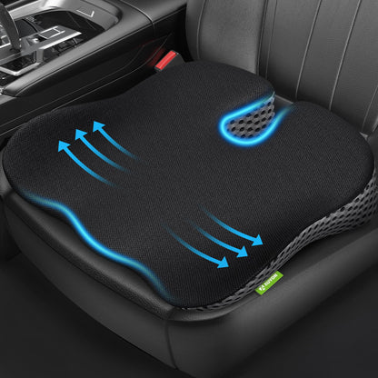 AUVON Wedge Car Seat Cushion, Improve Driving Visibility & Driving Comfort