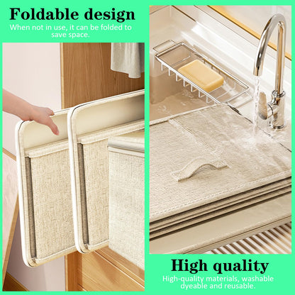 Zamety 2 Pcs Storage Box with Combination Lock, Lockable Storage Box, Fabric Organiser Box with lids, Foldable Storage Boxes for Bedding, Clothes