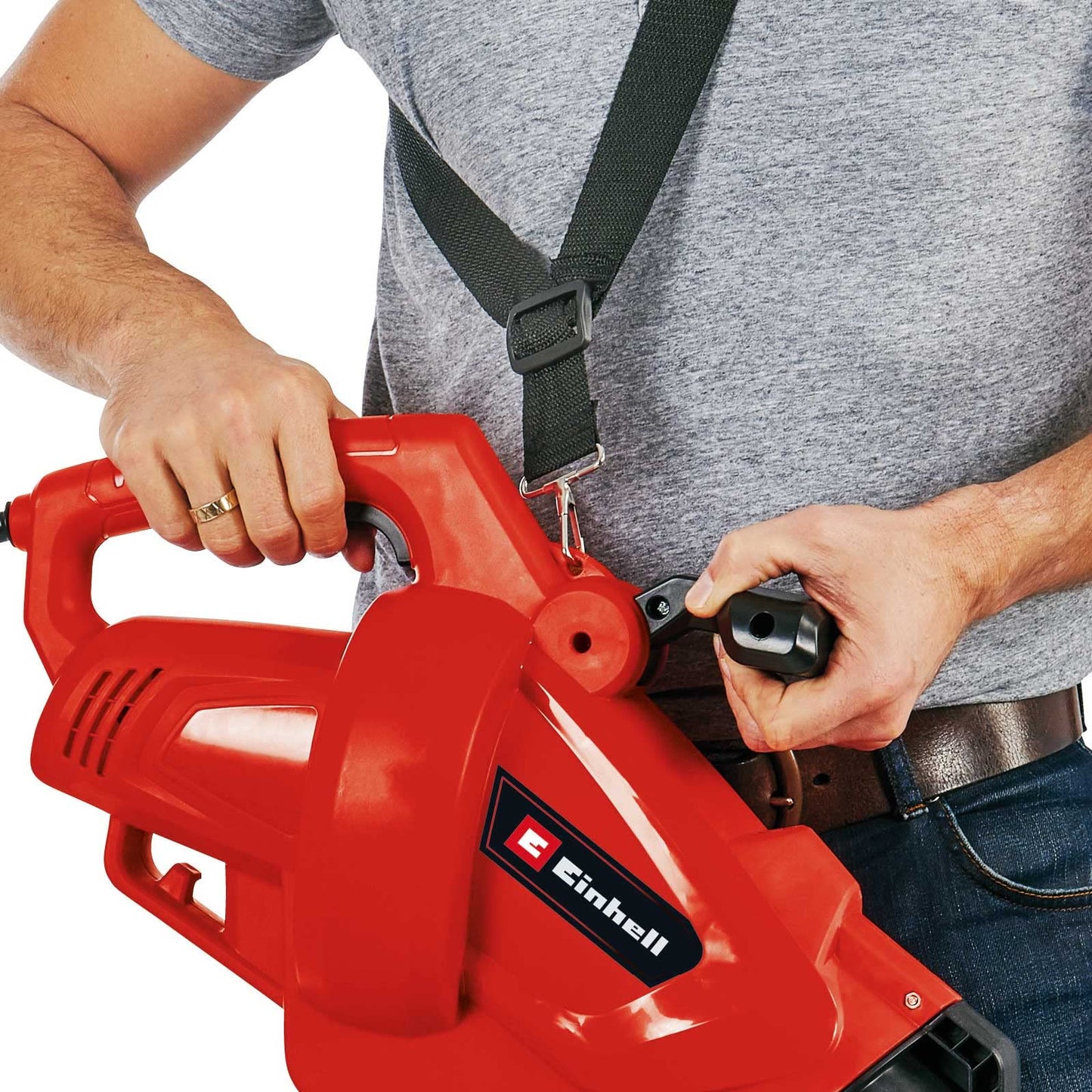 Einhell Electric Leaf Vacuum GC-EL 3024 E (Suction/Blower Modes, ? 75 mm Inlet Tube, Suction Capacity 650 m?/h, shredding Function, shredding Ratio