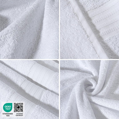 nice homeit - Set of 6 Washcloths 30 x 30 cm - Mini Face and Guest Towels 100% Cotton Ring - Soft, Absorbent, Washable - For Bathroom, Kitchen