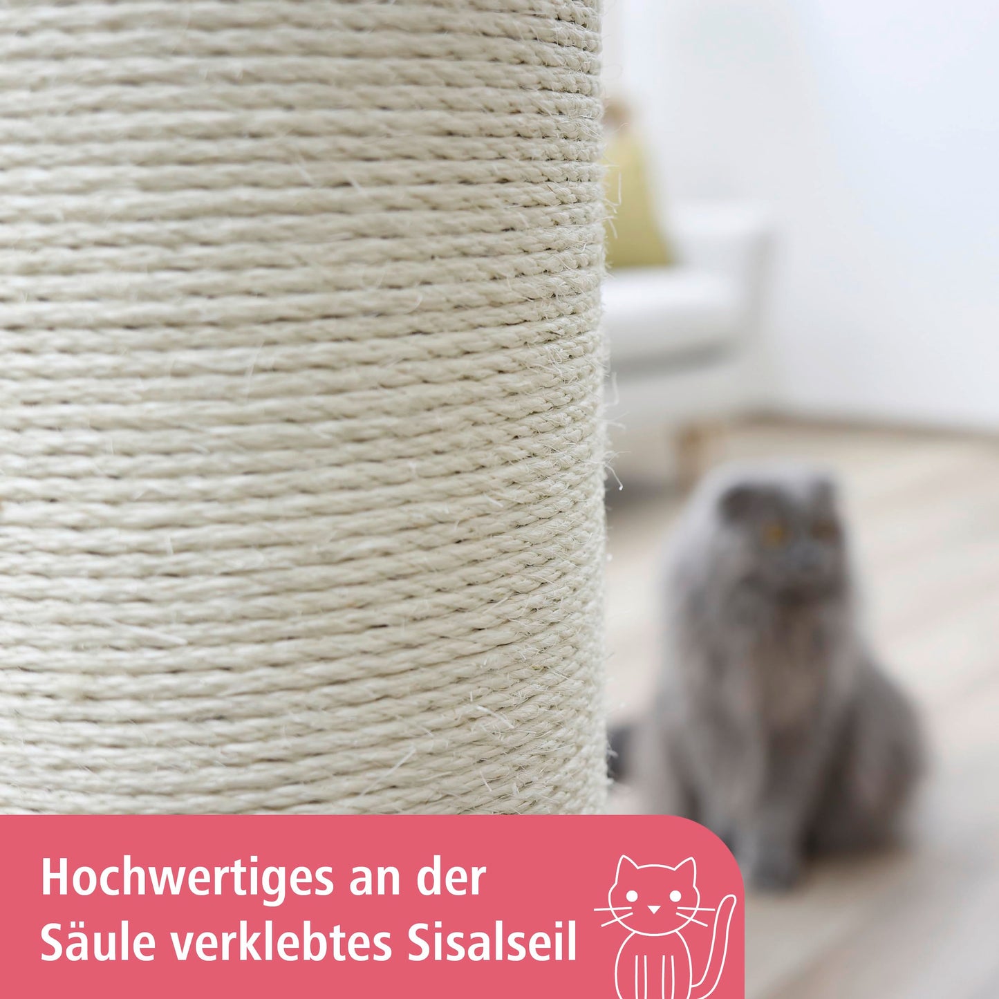 Kerbl Opal Ultra Scratching Post, 60 x 60 x 82 cm, Grey