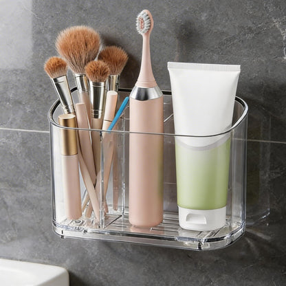 2Pcs 2-Slot Electric Toothbrush Holder Wall & Counter, No-Drill
