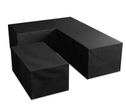 Bosmere All-weather (Modular) - L-Shaped Dining Set Cover - Medium, Right Side Long, Charcoal, AM667C