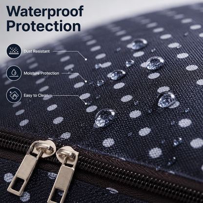HomlyPro 110L Large Storage Bag, Heavy Duty Waterproof Bag with Zip, Strap & Handle for Moving House Essentials, College Dorm, Christmas Decor