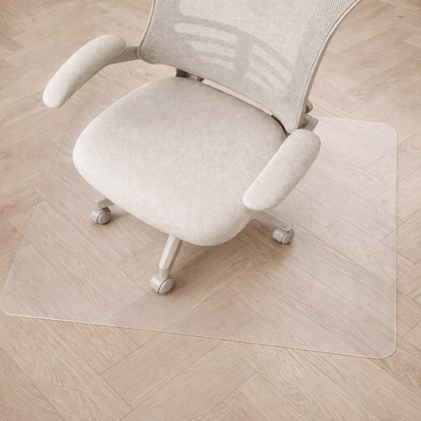 Marvelux Non-Slip Clear PVC Office Chair Mat for Hard Floors, 75 x 120cm