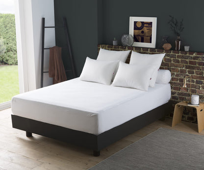 Dodo Cosy Terry Mattress Protector, White, 200 x 160 cm