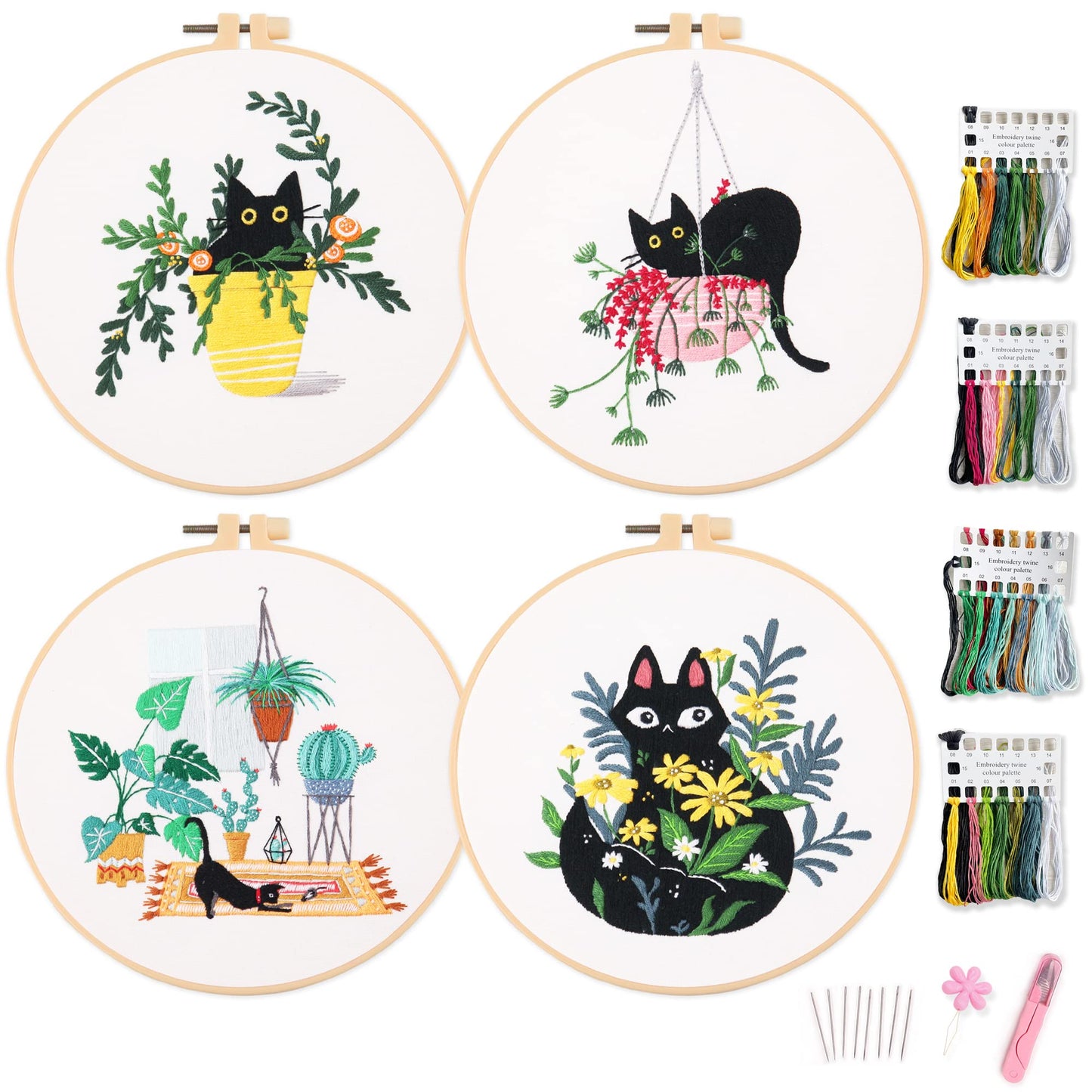 Myfelicity 4 Embroidery kit cat Pattern??