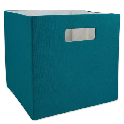 DII Poly-Cube Storage Collection Hard Sided, Collapsible Solid, Large, Teal