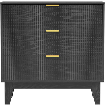Skokliz Chest of Drawers with 3 Drawers, Storage Organizer, Wide Chest of Drawers for Closet