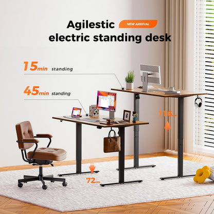 Agilestic Height Adjustable Electric Desk, 2 Memory Height, 120x80cm