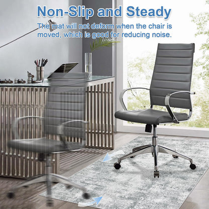 Capslpad Office Chair Mats for Hardwood Floor 90x120cm Non-Slip Modern Abstract Home Multi Purpose Chair Mat Low Pile Floor Protectors Computer Chair