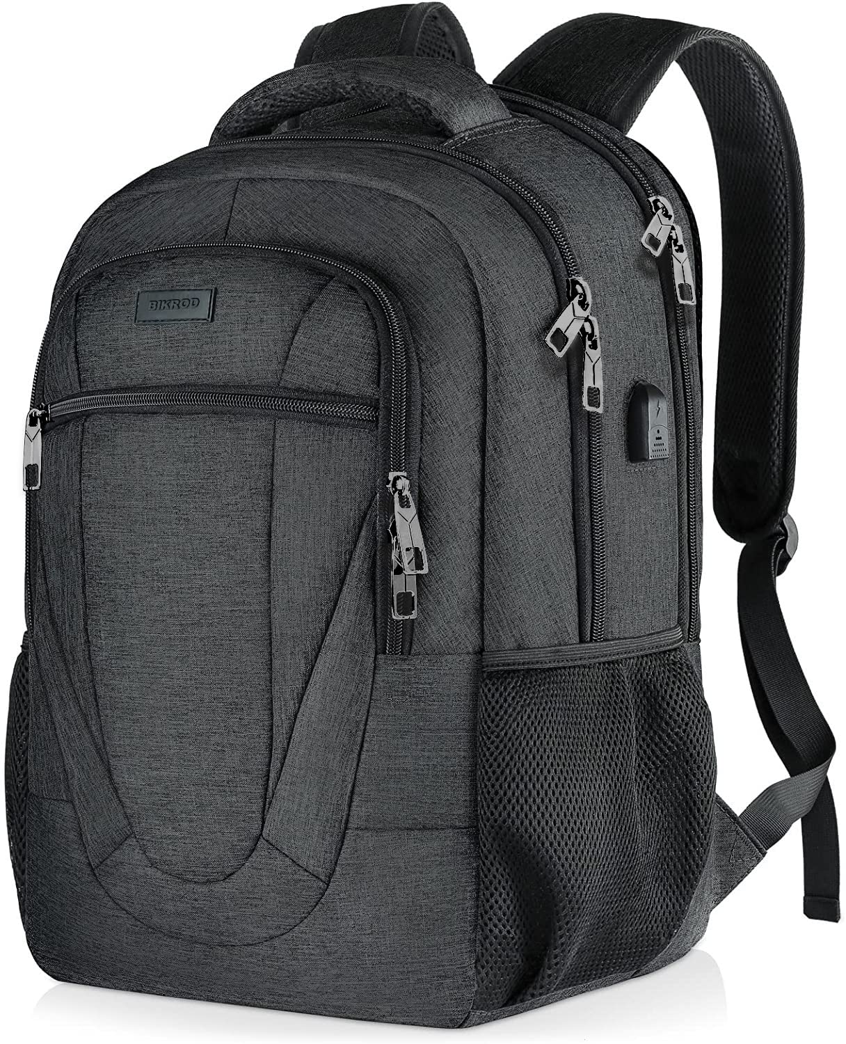 Travel Laptop Backpack, Extra Large School Backpacks for Teens Boys Water Resistant Back Pack with USB Charging Port, Business Anti Theft Durable