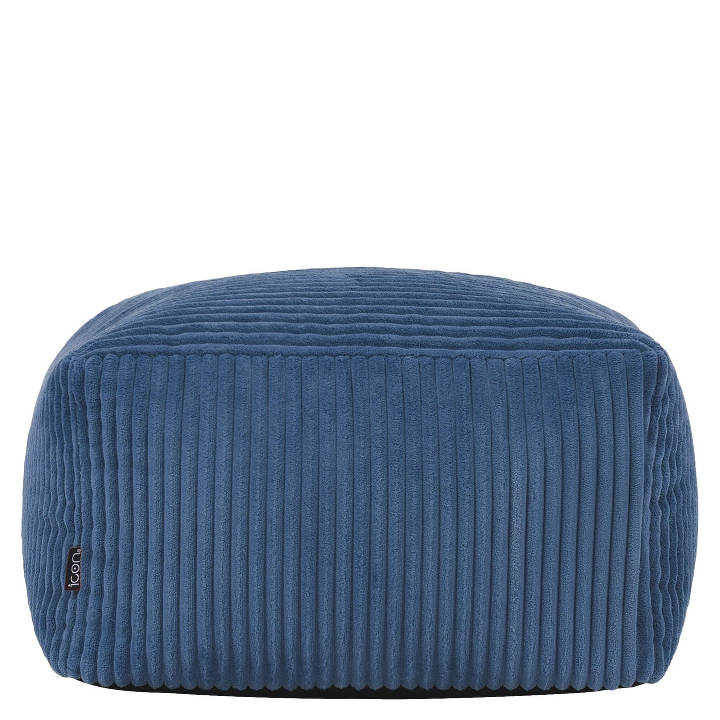icon Amara Small Cord Bean Bag Footstool with Filling Included, Blue