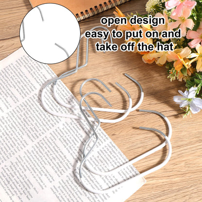 lasuroa 4pcs Hat Organizers, Durable Anti-Slip Baseball Hat Storage Hanger Practical Closet Accessories Suitable for Beanie Belt Tie Scarves Purse