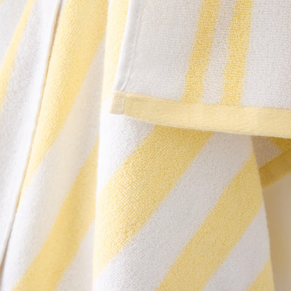 Bianca Reversible Stripe 50x90cm Cotton Jacquard Hand Towel Yellow