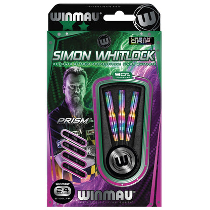 WINMAU Champions - Simon Whitlock 3: 24g Tungsten Darts Set with Flights and Stems