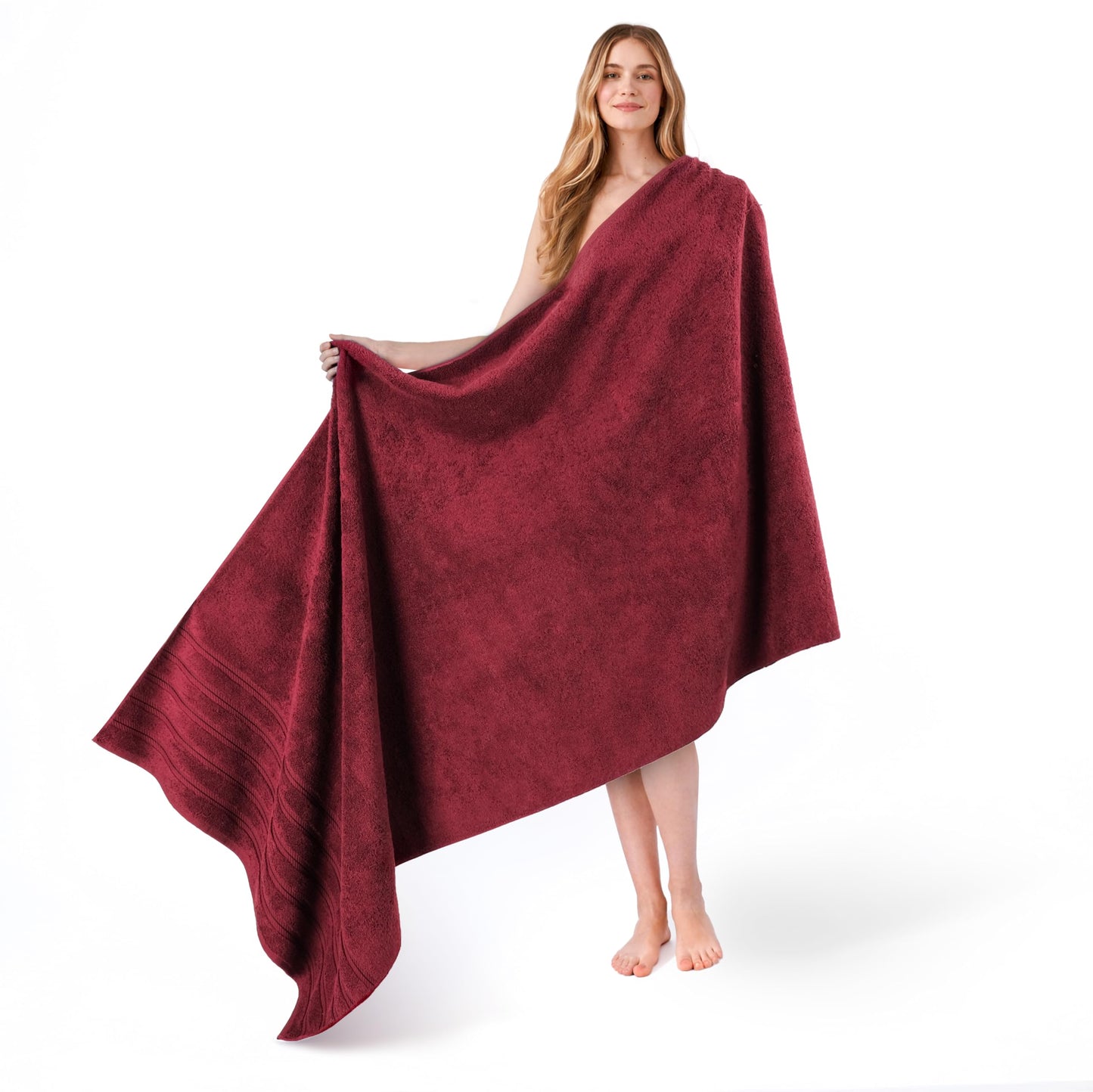 American Soft Linen 35x70 Jumbo Large Bath Towels, 100% Cotton Turkish Bath Sheet, Oversized Luxury Bath Towel Sheets for Bathroom Beach and Pool