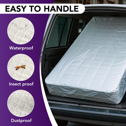 Mattress Bag for Moving and Storage, 5 Mil Heavy Duty Bed Mattress Cover, Mattress Protector Super Thick and Tear Resistant (Super King)