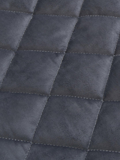 Bed Headboard Slipcover Quilted Thicken Protector Dark grey,180x70cm