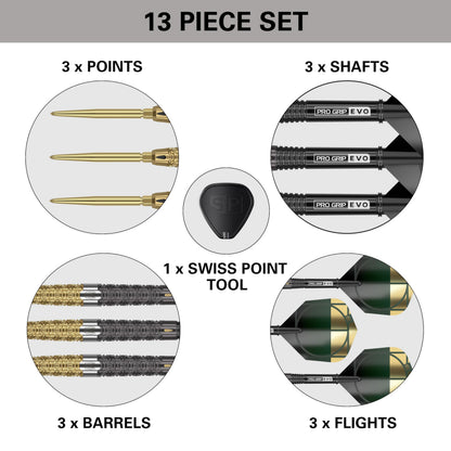 TARGET Darts Cult Envy 01 24G 90% Tungsten Swiss Point Steel Tip Darts Set