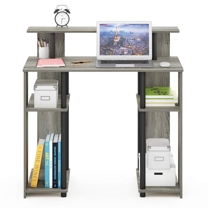 Furinno JAYA Simple Design Computer Desk, Writing Desk, Study Desk, French Oak/Black