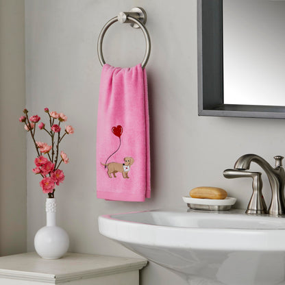 SKL Home Valentine Dachshund Hand Towel Set, 2 Count