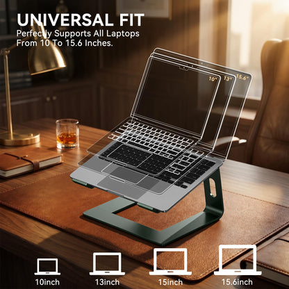 SOUNDANCE OVIFM Laptop Stand, Aluminum Computer Riser, Ergonomic Laptops Elevator for Desk