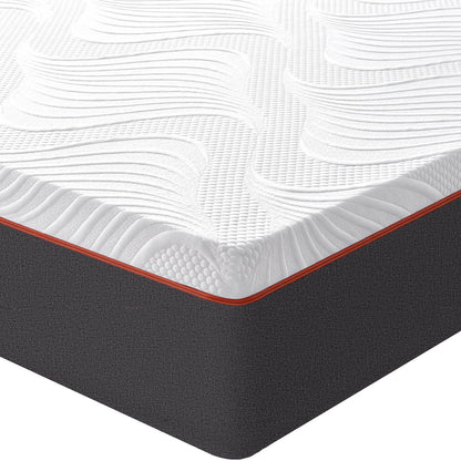 Laccard King Mattress, 5ft Memory Foam Mattress, Cooling Kingsize Mattresses, Medium Firm, with Removable Cover, 150X200X15cm