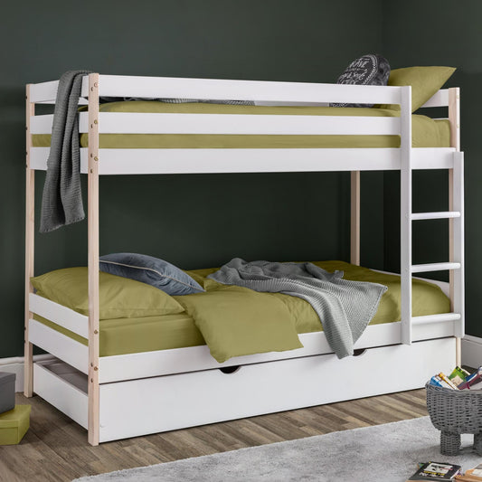 Julian Bowen Bunk Bed, White/Pine, Single, NOV001