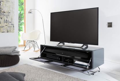 Alphason Chromium Concept TV Cabinet - Grey, 120 x 42 x 40cm (WxDxH)