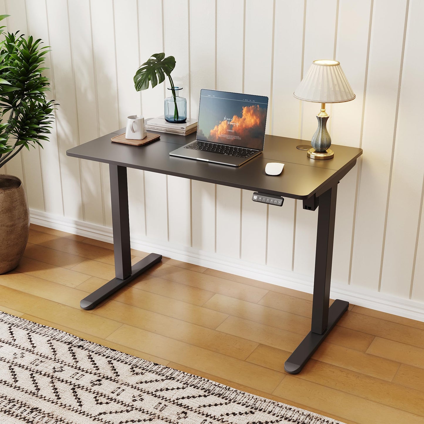 ELEGANT Electric Standing Desk 100x60cm, Height Adjustable Sit Stand Desk