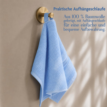Hammetex Guest Towels Set of 5 30 x 50 cm 100% Cotton Terry Cloth