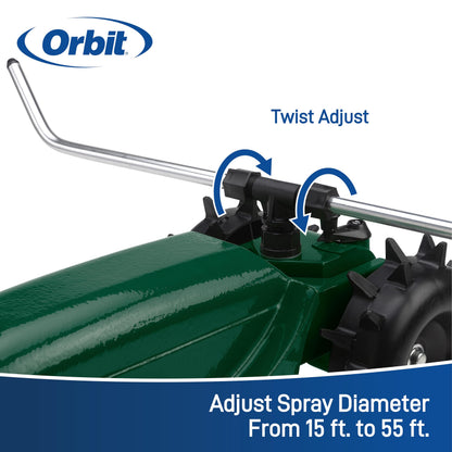 Orbit 58322 Traveling Sprinkler ,Green