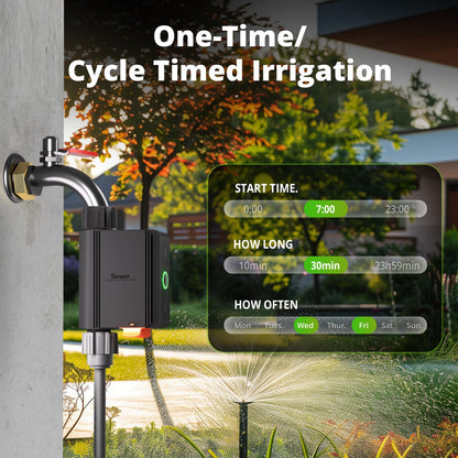 SONOFF Smart Irrigation Timer, Irrigation Water Timer for Garden, Zigbee 3.0 Sprinkler Timer, Water Valve work with Alexa, Google Home, Needs Zigbee