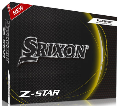 Srixon Z Star 8 - Dozen Premium Golf Balls - Tour Level - Performance - Urethane - 4 pieces - Premium Golf Accessories and Golf Gifts, PURE WHITE