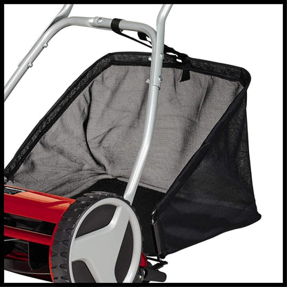 Einhell GC-HM 400 Hand Push Lawnmower -- Manual Lawn-Mower With 40cm Cutting Width, 27L Grass Box, 4 Cutting Height Levels -- Walk-Behind Lawn Mower