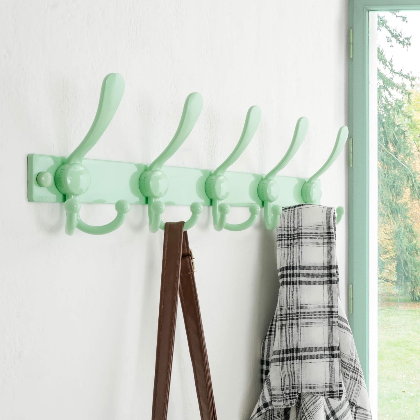 Dseap Coat Rack Wall Mount, Heavy Duty 2.5mm Base vs Flimsy 1mm, Double-Thick Solid Anti-Snap Hooks