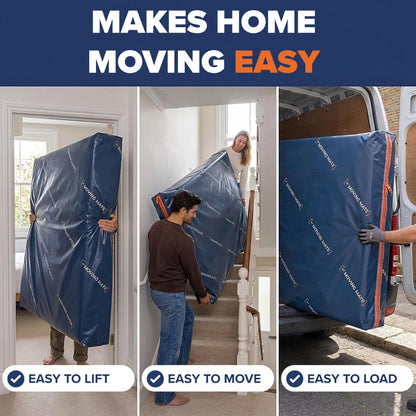 King Size Mattress Bags for Moving House and Storage with Zip Cover, 5ft