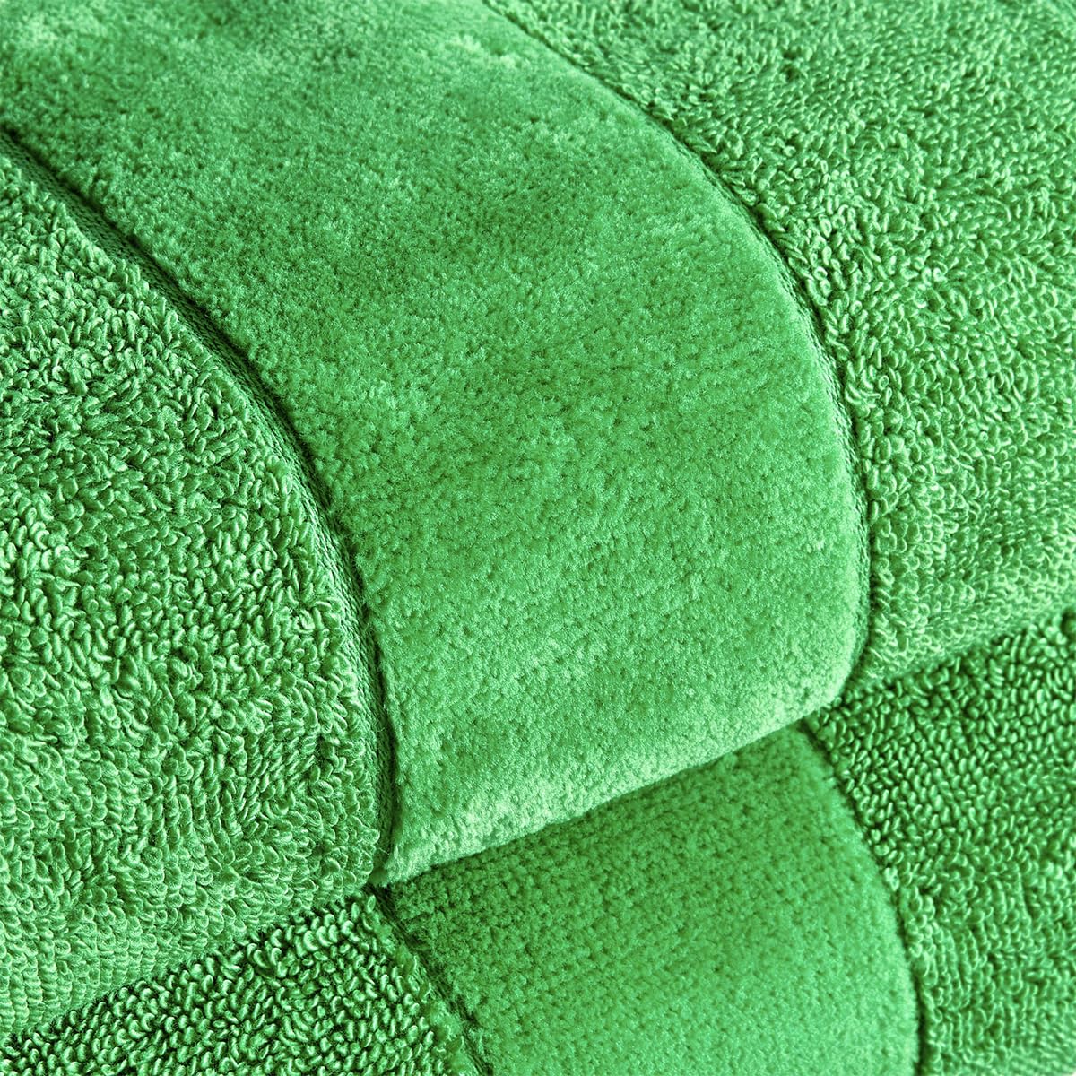 Christy Prism Hand Towel Set | 2 pieces | Vibrant Colours | 100% Turkish Cotton | Super Soft and Fluffy | Quick Dry | Absinthe Green