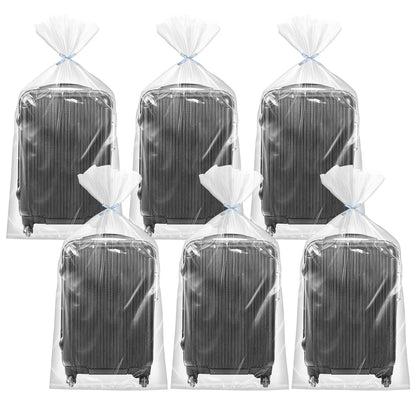 Extra Large Clear Plastic Storage Bags, 6 pcs Flat Large Plastic Bags