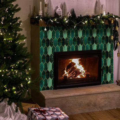 funlife Peel and Stick Wall Tiles, Stick on Tiles Self-Adhesive Square Tile Stickers, Water Resistant Art Deco Backsplash for Kitchen Bathroom,