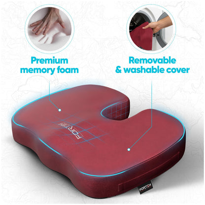 FORTEM Seat Cushion, Office Chair Cushion, Memory Foam Pillow for Sitting
