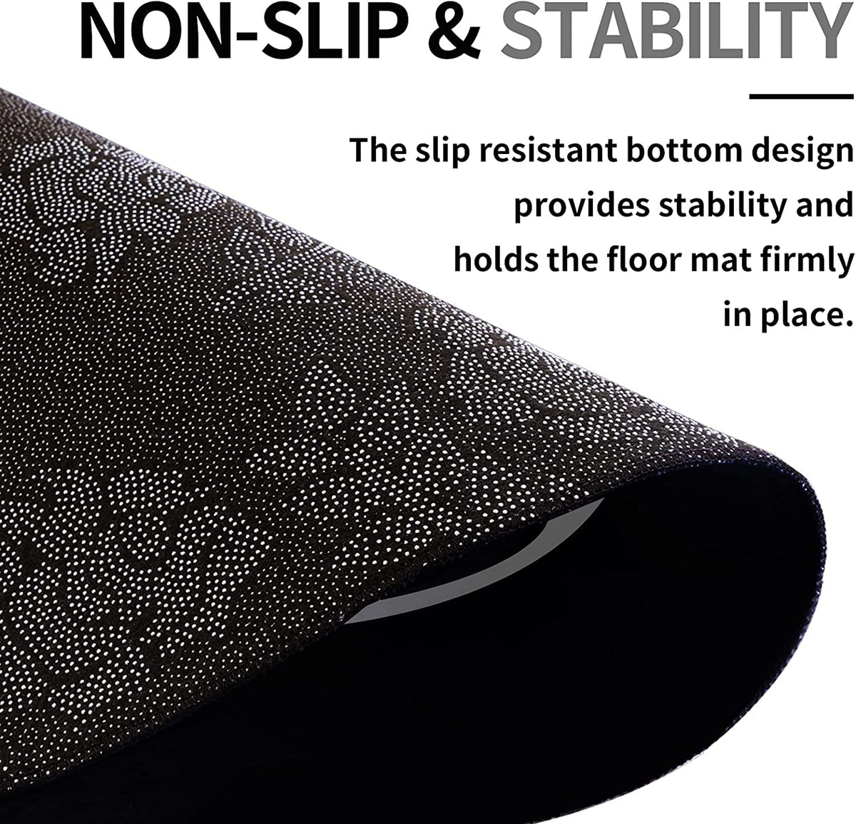 Luxury Large 115 x 115cm Gaming Office Computer Chair Mat for Hardwood Floors Carpet Wooden Floors Durable Non-slip Soft Floor Protector