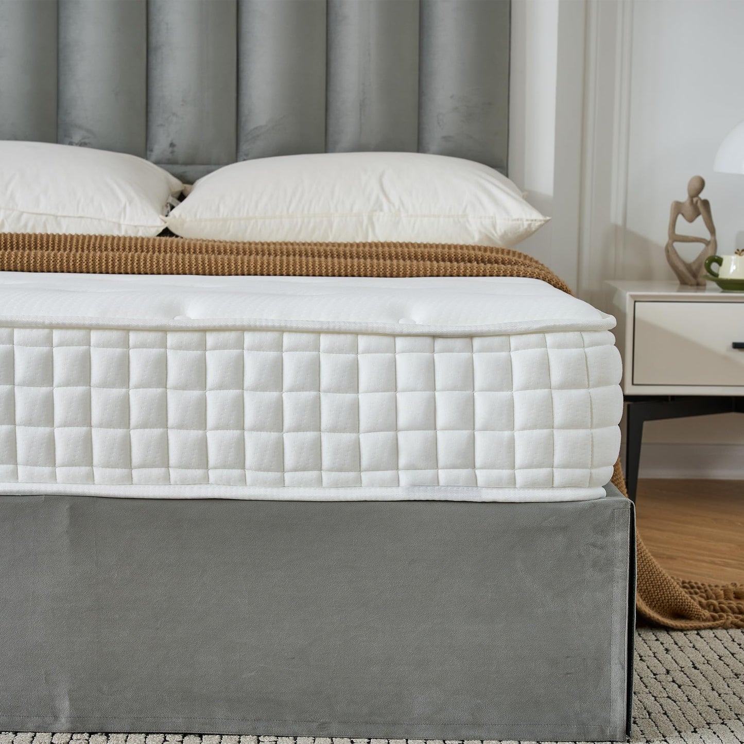Sana Essentials King Mattress 5FT, 7-Zone Pocket Sprung Foam Support for Comfort, Medium Firm Orthopaedic Design, Motion Isolation