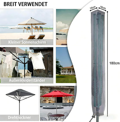 RICHIE Rotary Airer Cover Rotary Clothes Line Cover 600D Washing Lines Cover Waterproof with Zip 16x16x180cm Dryer Covers Dryer Protective Windproof