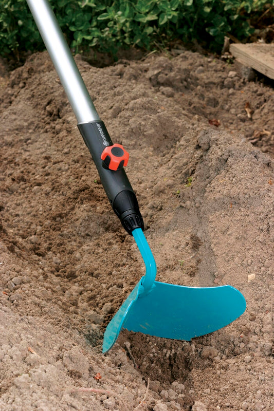 GARDENA combisystem Ridge Plow: Robust coulter with working width 16 cm, ideal garden accessories for ridging of potatoes and vegetables, suitable for