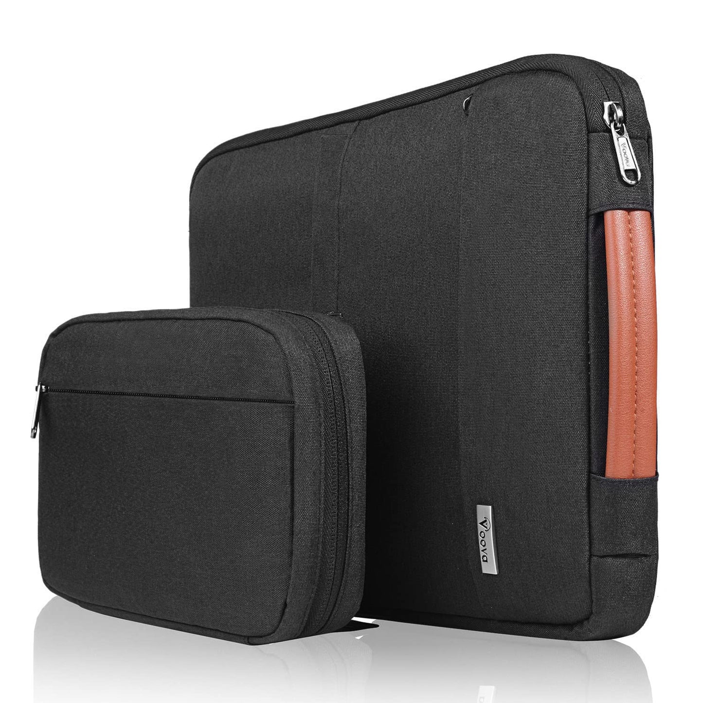 Voova Laptop Sleeve Case 13 13.3 14 Inch with Detachable Accessories Pouch, 2 in 1 Waterproof Computer Bag Cover for MacBook Air 13 M1/M2/M3/M4
