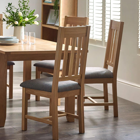 Julian Bowen Set of 2 Mallory Dining Chairs, Brown, 105 x 47 x 52