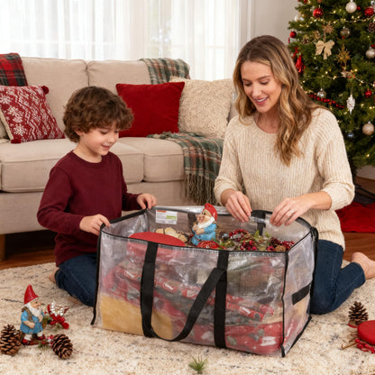 Meetall Extra Large Moving Bags with Zippers - 27x14x15 Inch Heavy Duty Storage Totes