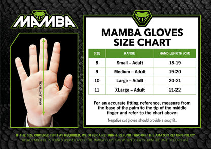 MAMBA Pro Goalkeeper Gloves | Premium Quality German Contact Latex Palm | Negative Cut | Latex Strap Wrist Support | Standout British Design | Goalie